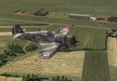 France 1940 Curtiss H75 A3 prepares to land
