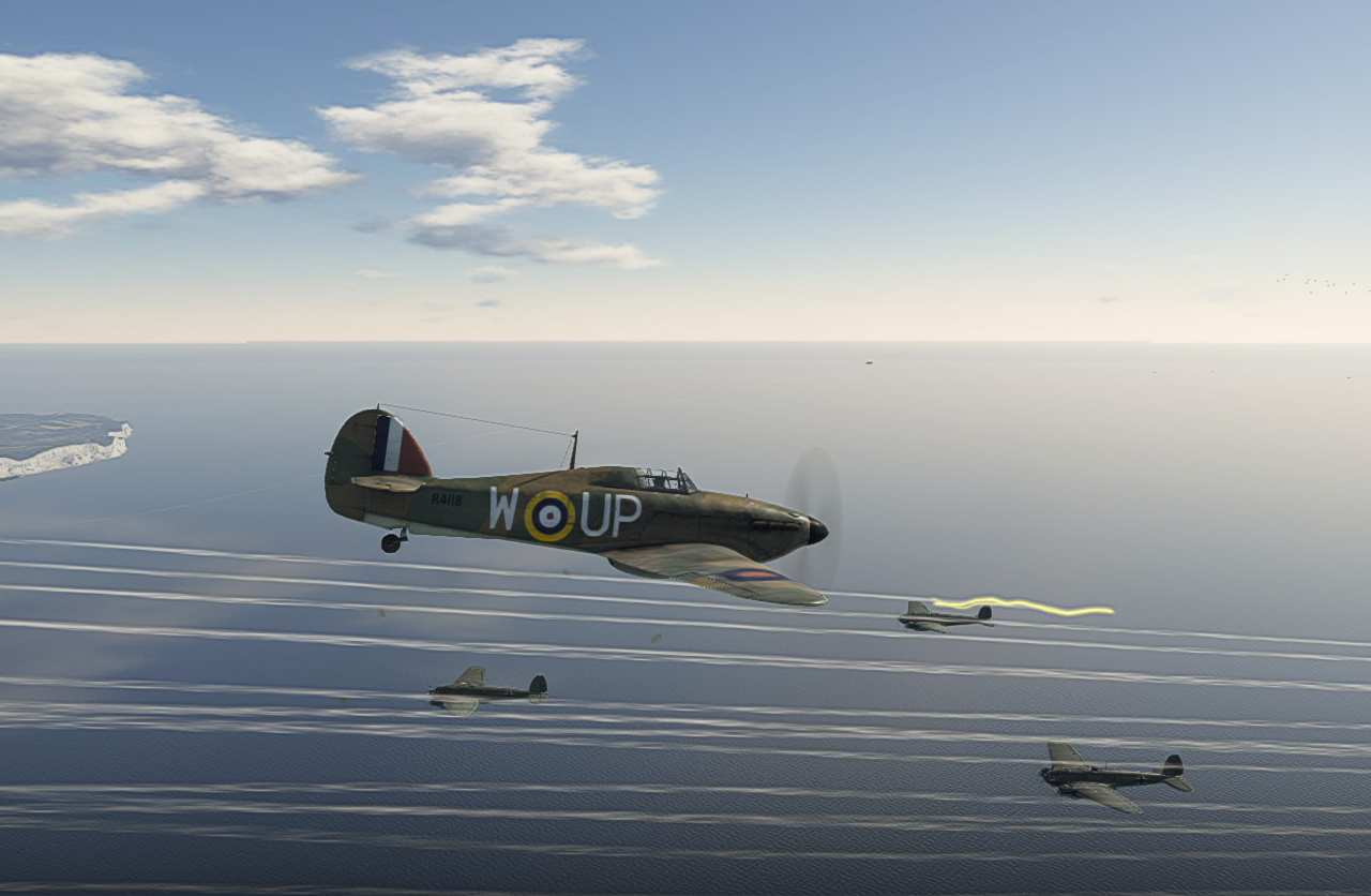 07/1940 Hurricane intercepting He111s