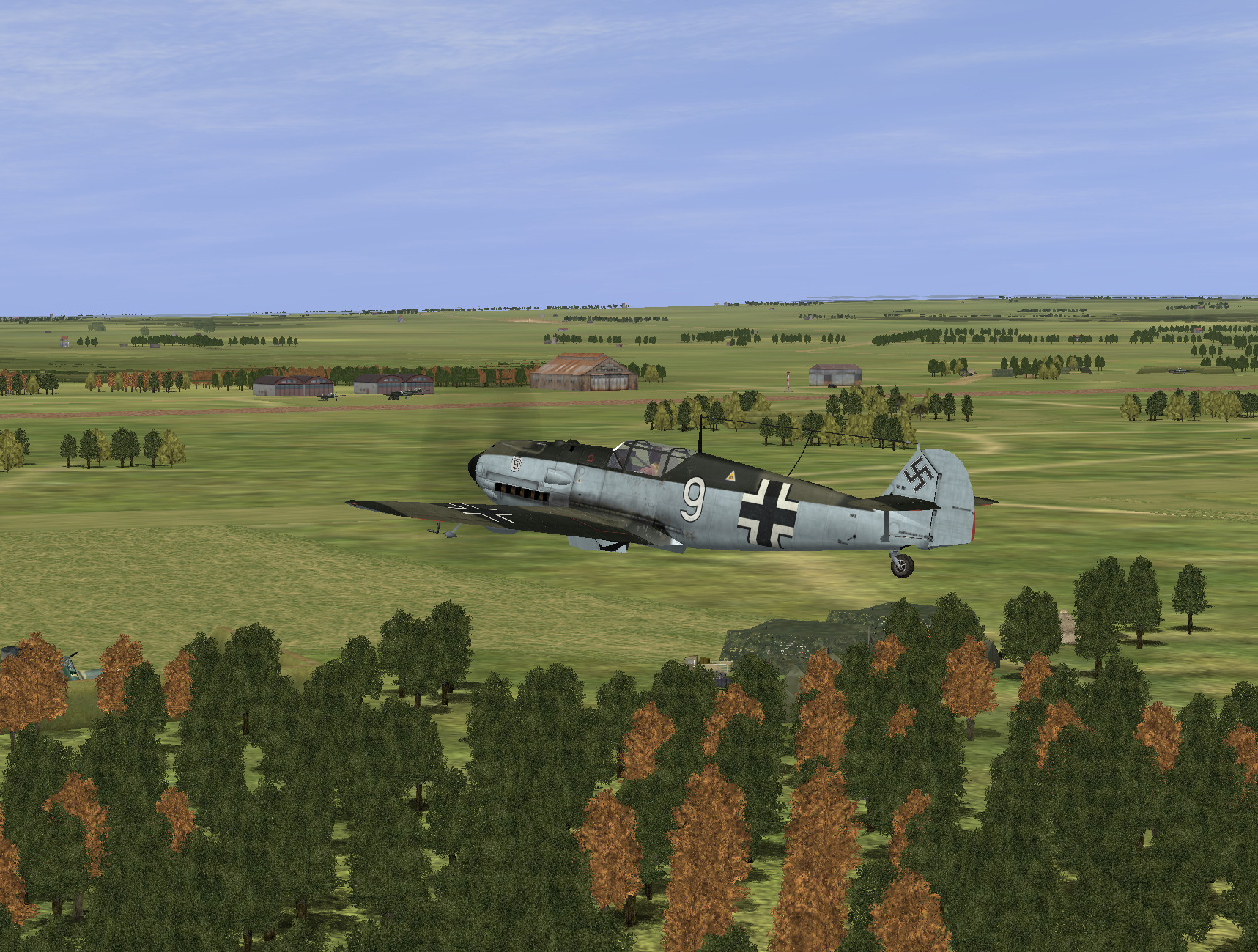 Netherlands 05-1940 Bf109 on approach of Dutch airbase