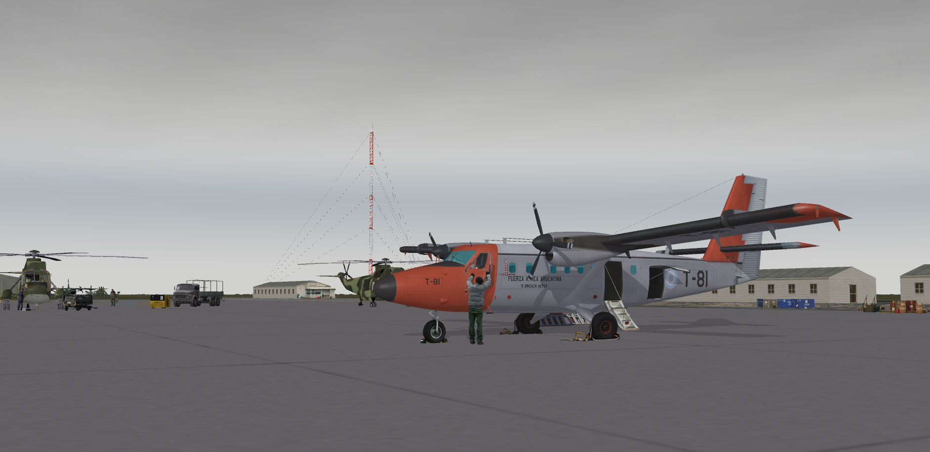 Twin Otter in Port Stanley Airfield