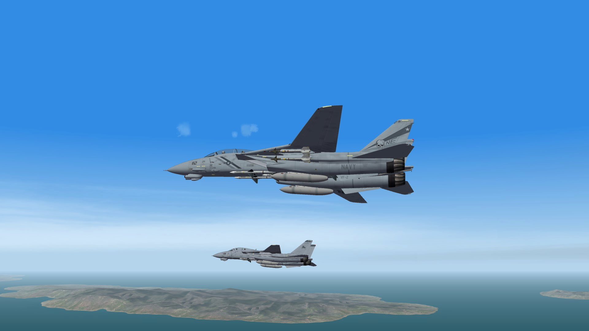 F-14D In Formation