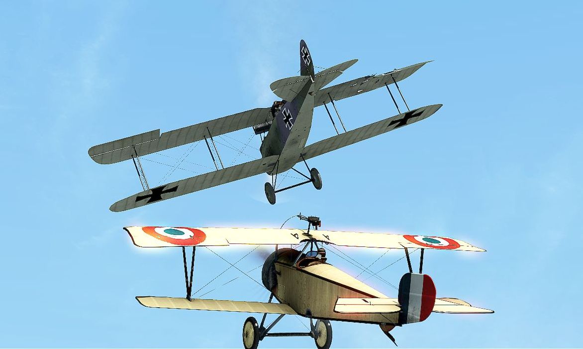 Nieuport 11 vs DFW-2