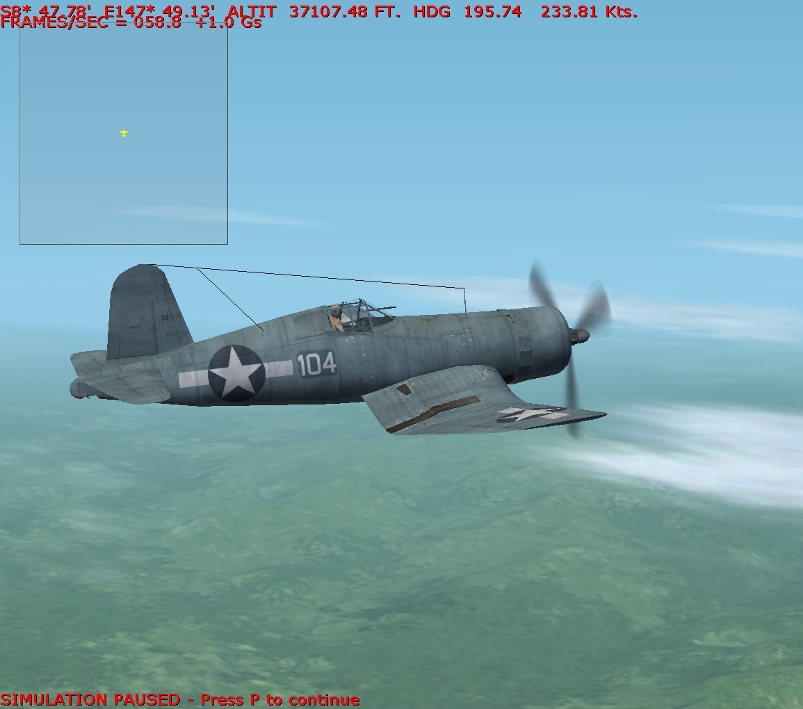 F4U 1 Corsair Near Ceiling