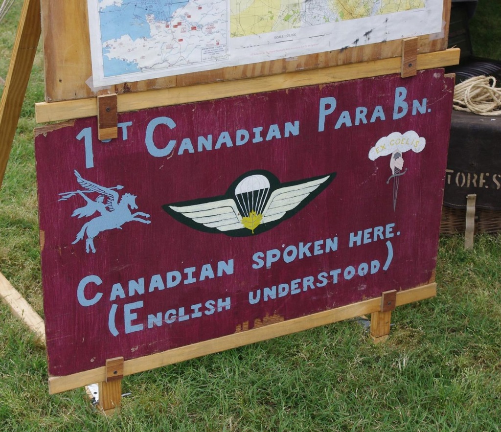 Canadian Paratroop Camp Sign
