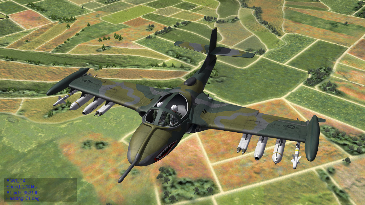 A-37B ingame for the first time