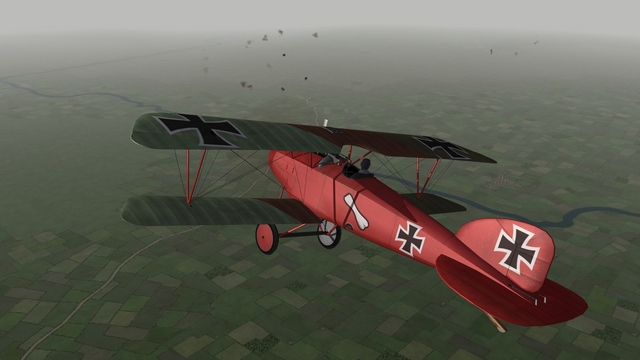 First Eagles 2, Armchair Aces campaign, Jasta 11, March 1917 - gaining height while I watch the enemy's movements and prepare for a flight attack.