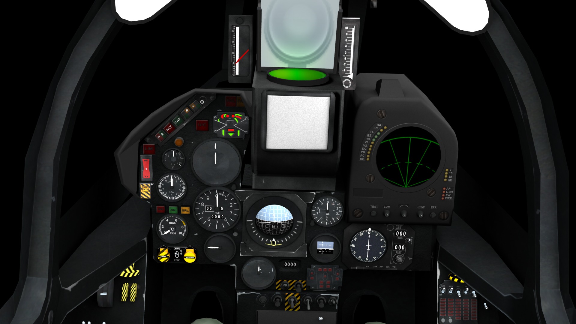 Mirage F.1C200 Cockpit render