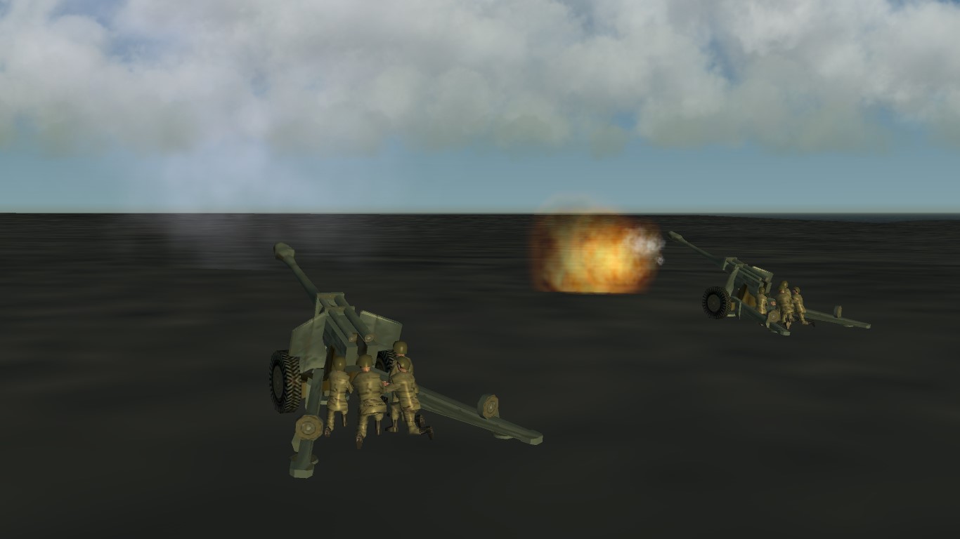155mm cannons