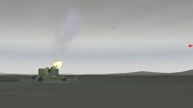 South Atlantic Terrain: AAA Artillery agains Sea Harrier.