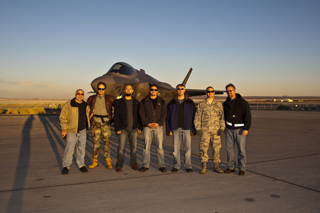 AF-6, Moonrise on the ramp, F-35 ITF Edwards AFB, Ca., 10 Decemb