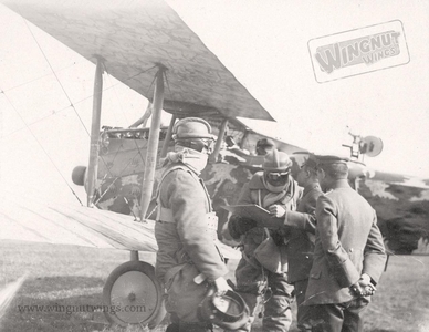 LVG C.VI 1562~18 Uffz. Friedemeyer And Lt. Kuckenthal receive their briefing before take Off