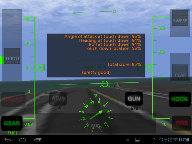 F 14 Hud Carrier Landing