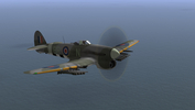 IL-2 + Dark Blue World, scene from Poltava's Typhoons over Normandy campaign