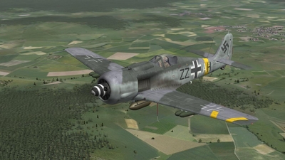 FW 190G-8, Il-2 '46 + CUP, Ardennes summer map