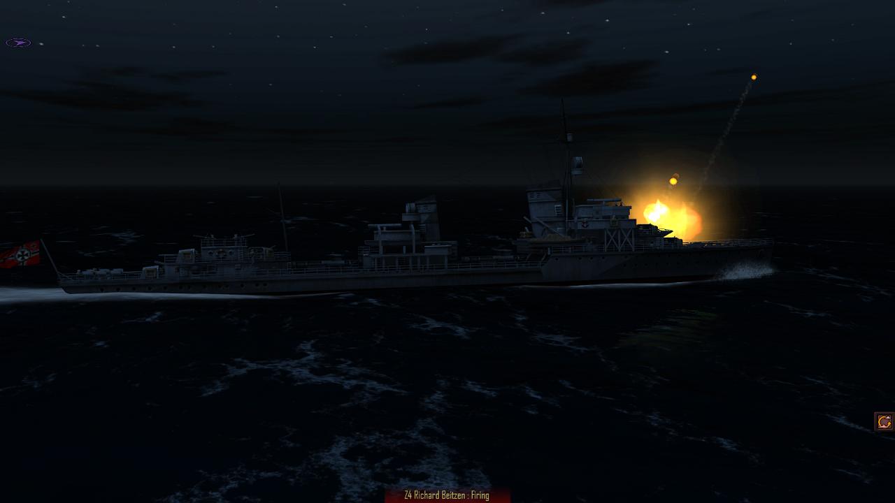 Atlantic Fleet - Z4 engaging British destroyers