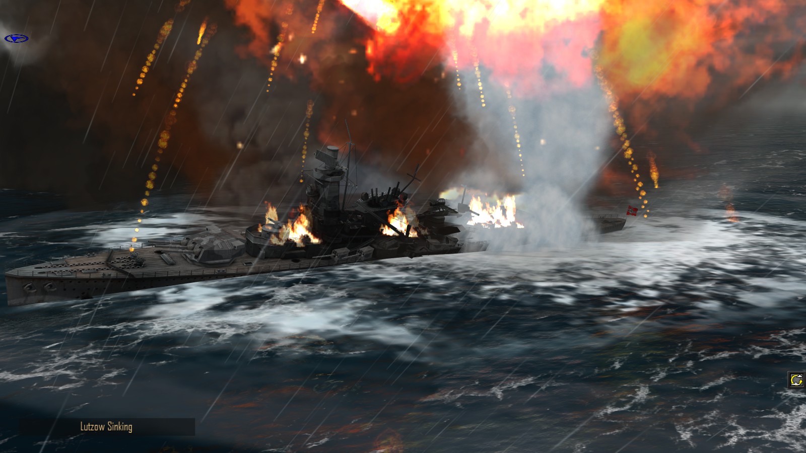 Atlantic Fleet - pocket battleship sinking