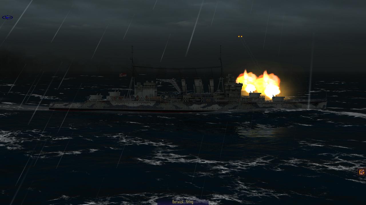 Atlantic Fleet - HMS Berwick engaging Hipper
