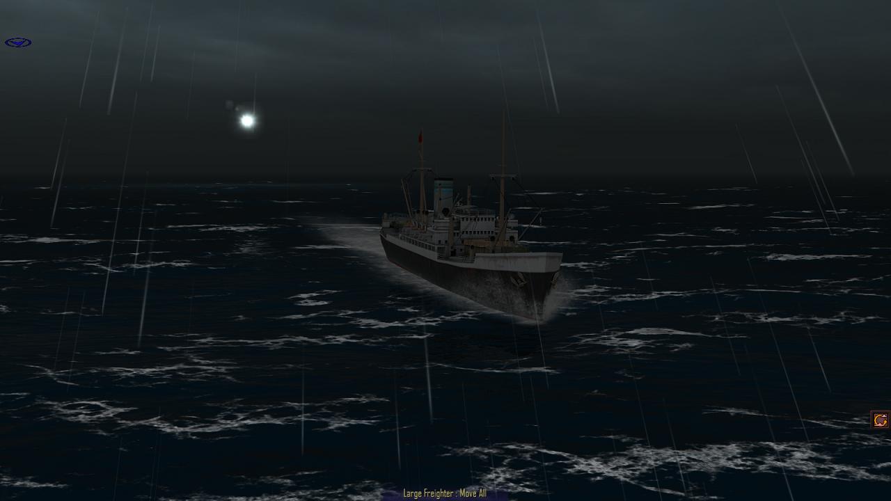 Atlantic Fleet - convoy flees illumination by starshell