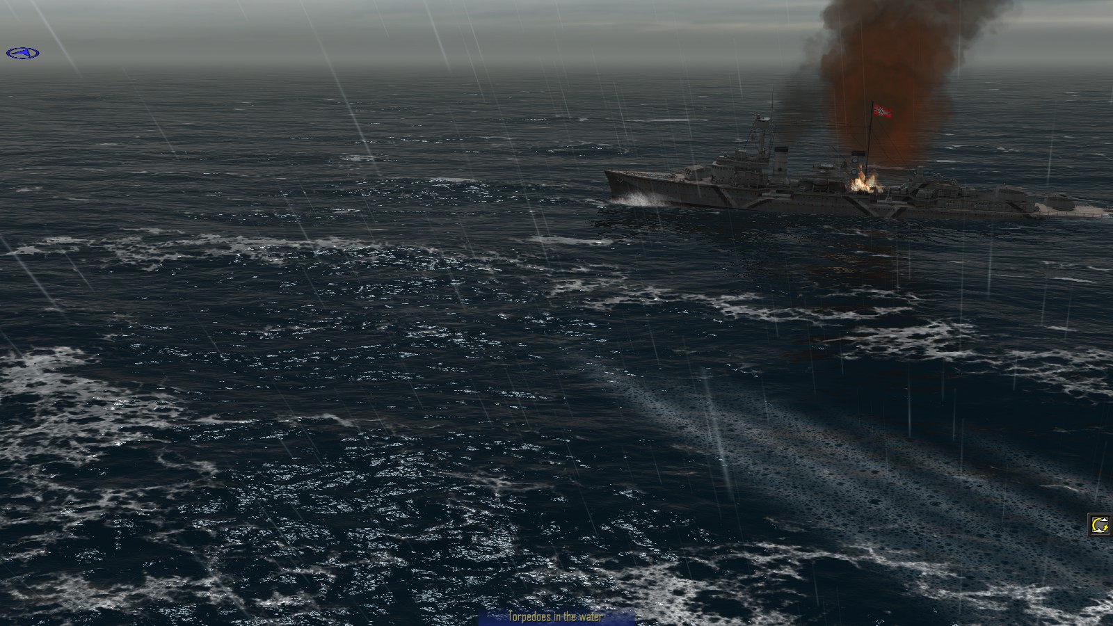 Atlantic Fleet - a destroyer's torpedoes near their target