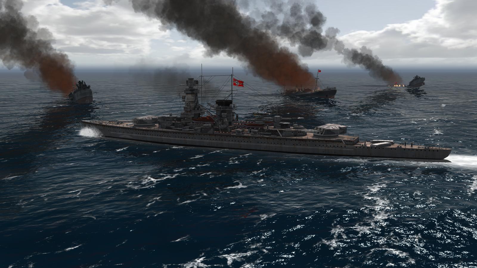 Atlantic Fleet - Graf Spee destroys a convoy