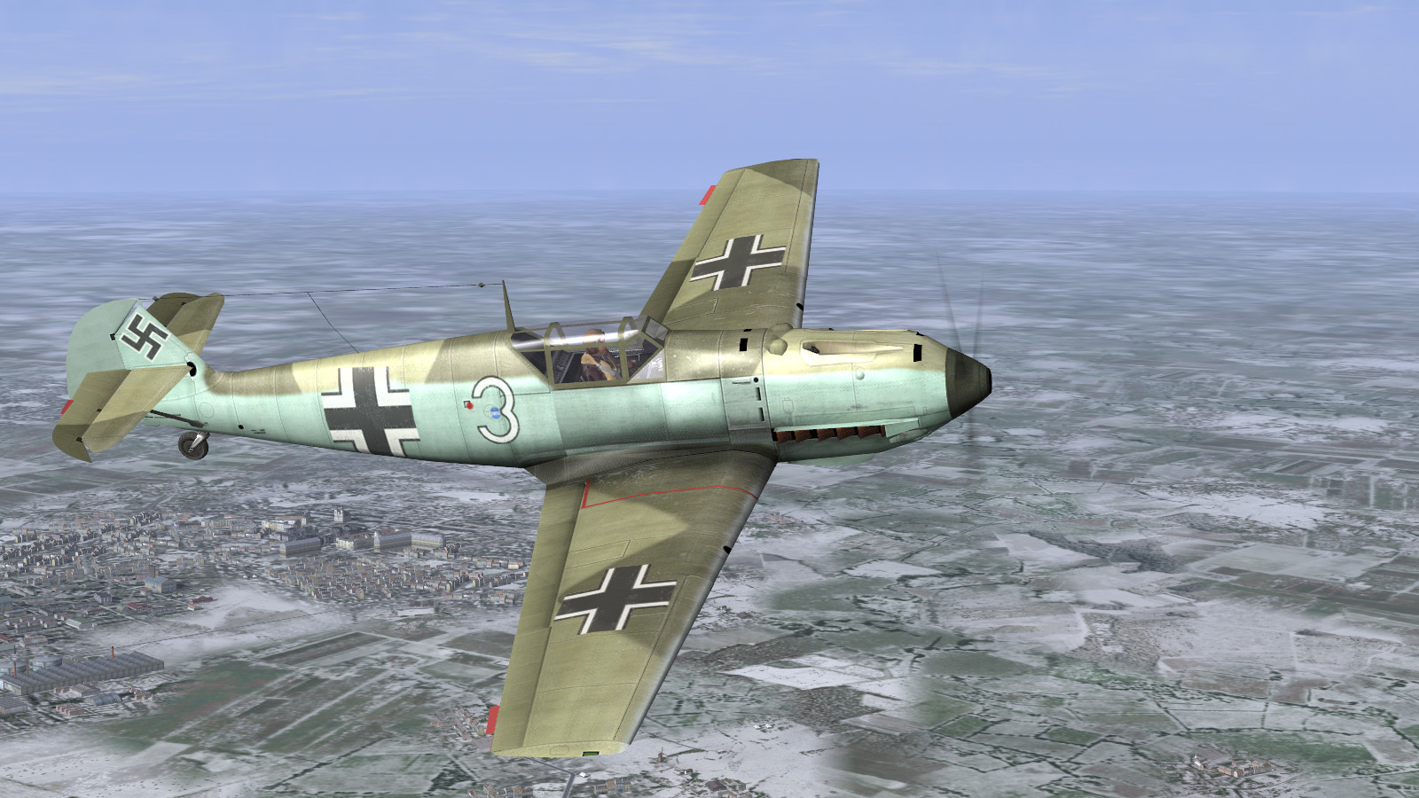 Bf 109E-1, Il-2 1946 + CUP, CUP Western Front Winter terrain