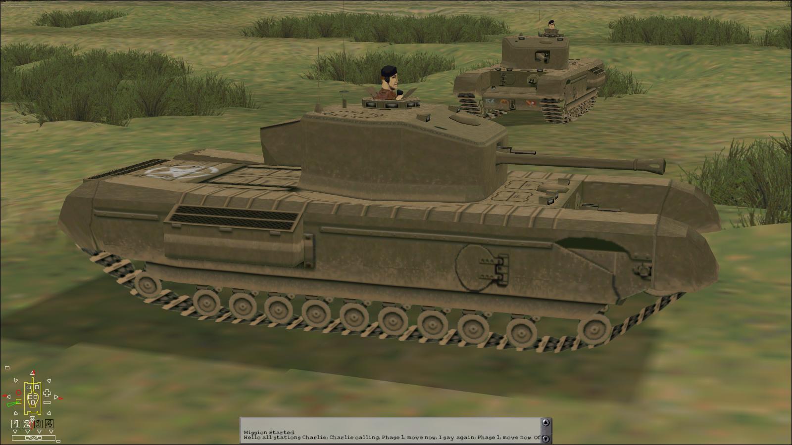 Panzer Elite - Brit44-x beta - South of Hill 112 - Churchill VIIs, 3 Troop, 'C' Squadron, 107 Regt RAC