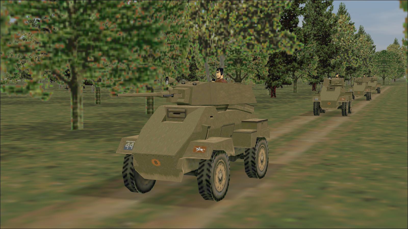 Panzer Elite Britpack '44-x beta - Dickie's Bridge scenario - Humber Armoured Cars