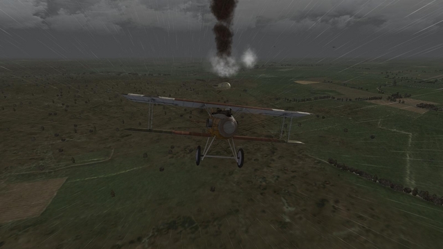 Albatros D.II downs an observation balloon, Jasta 2 campaign, Wings over Flanders Fields