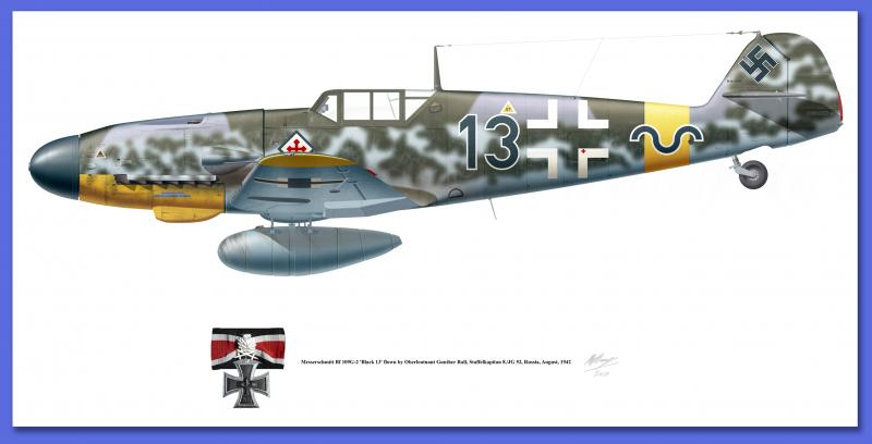 Bf109 G-2  8-JG 52  Guenther Rall, Russia 1942.jpg