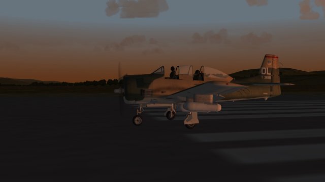 T-28 evening takeoff.JPG