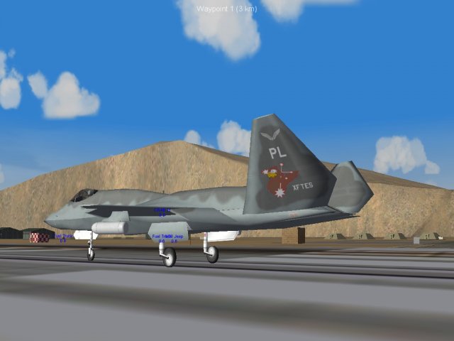 Falco Squadron close up on tail