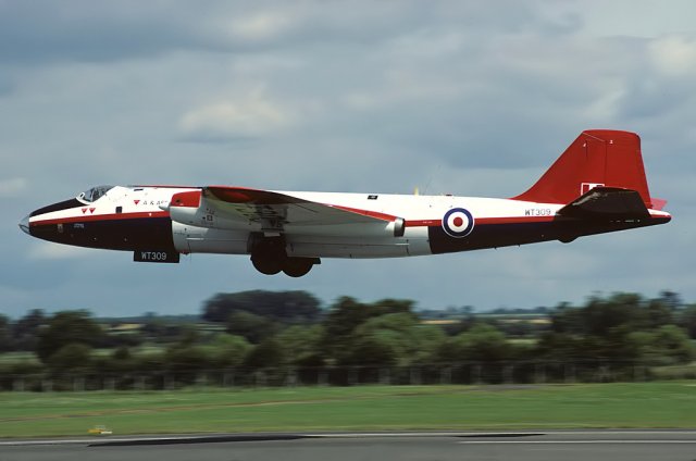 Airframes I've worked on over the years: Canberra WT309