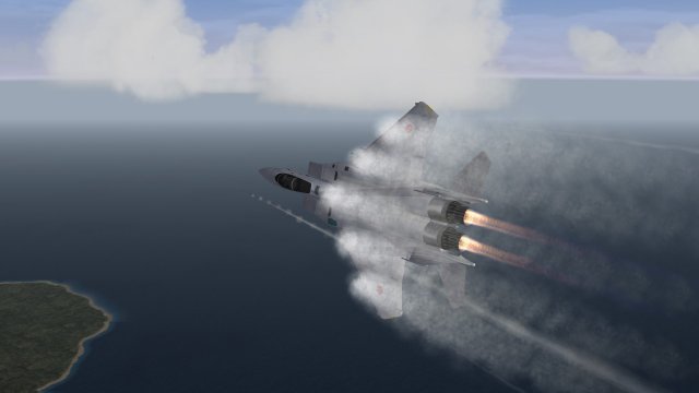 High Alpha Action Over the Kurils