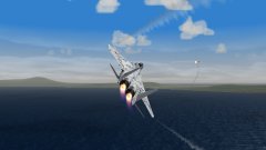F-15J Breaking and Firing Missile
