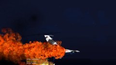 Russian Su-27 Exploding