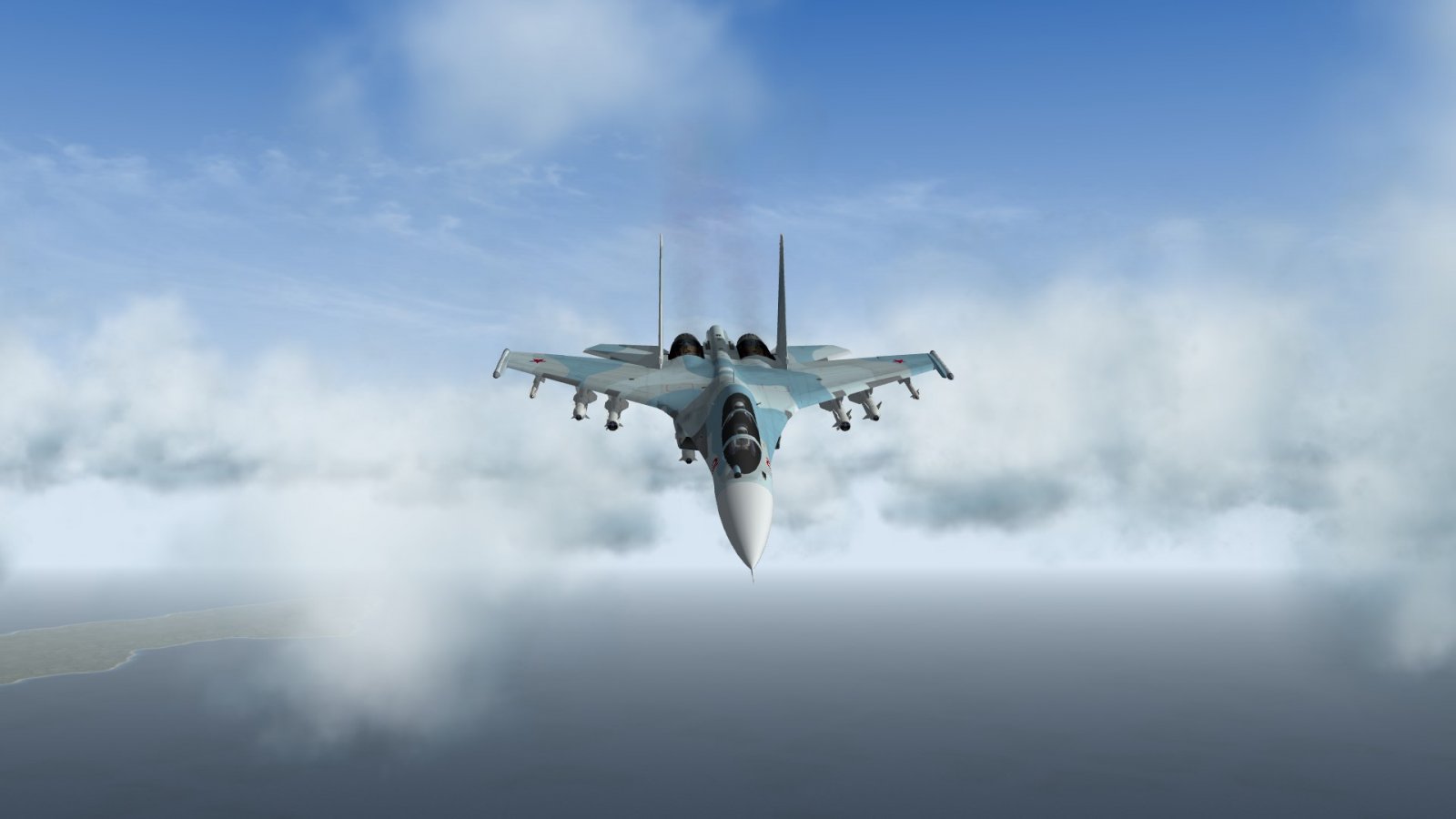 Su-30 Heading Down