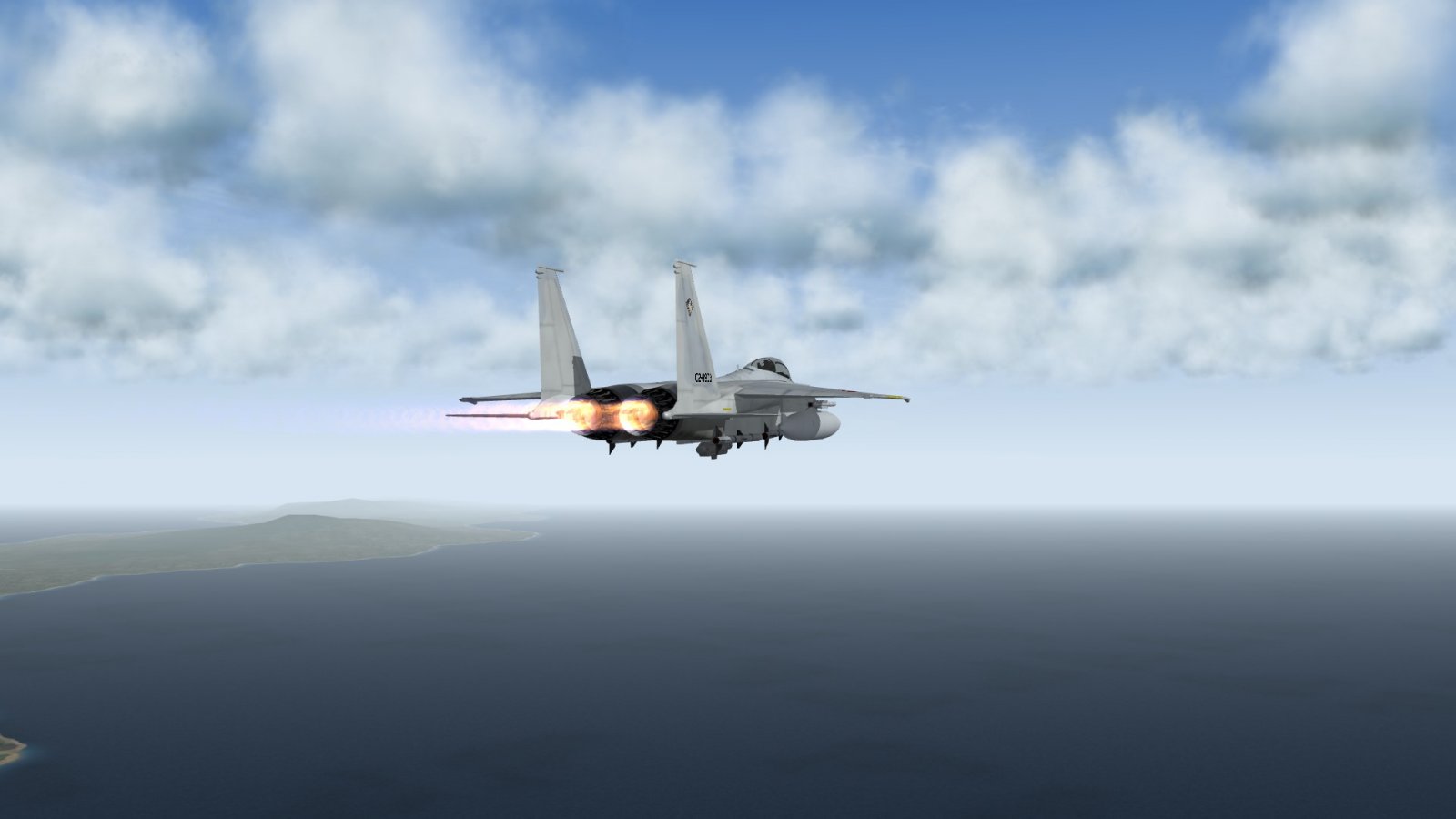 F-15J in Afterburners on Alert