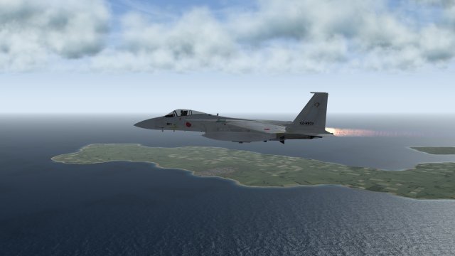F-15J in Afterburner on Intercept