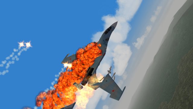 Su-30 Disintegrates & Burns