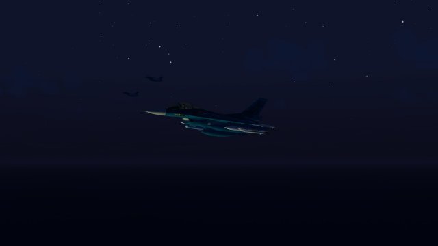 F-2A Lit Up by ASM-3 Launch 2