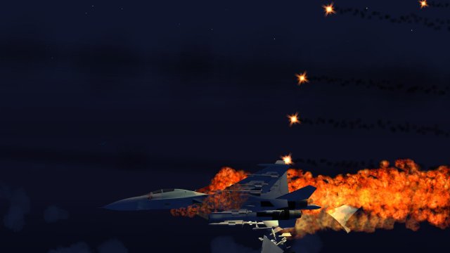 Guess those flares didn't work for the Su-30