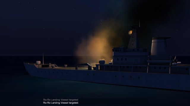 Burning Warship