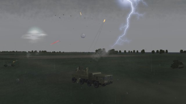 Air Defense System Under the Lightning