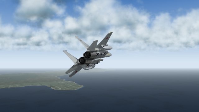 F-15J Turning Towards the Threat