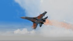 Flanker Bathed in Flames