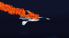 Broken Su-30 Aflame