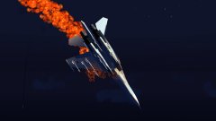 Underbelly of Burning Su-30