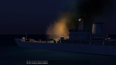 Burning Warship