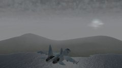 Su-30 Soaring Under the Thunderstorm