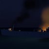 Russian Ship Aflame